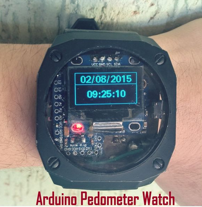 The Finished Version of the Arduino Watch